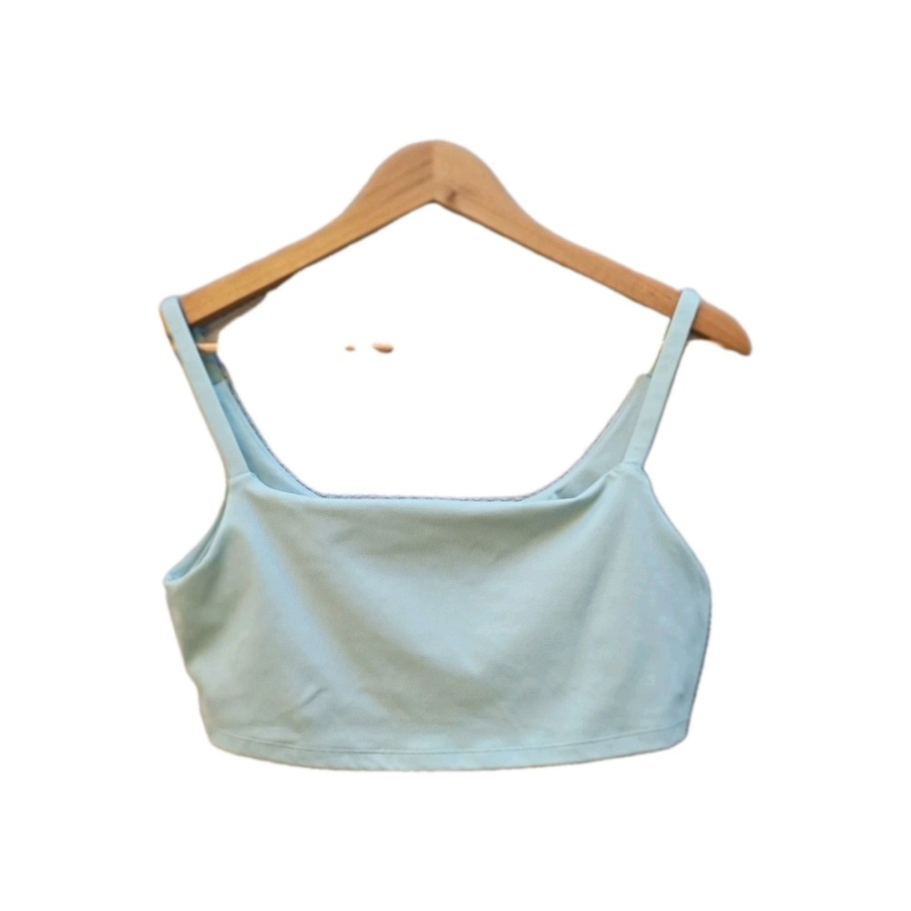 Sage Collective Blueish Sports Bra Womens XL Light Blue Wireless Pullover